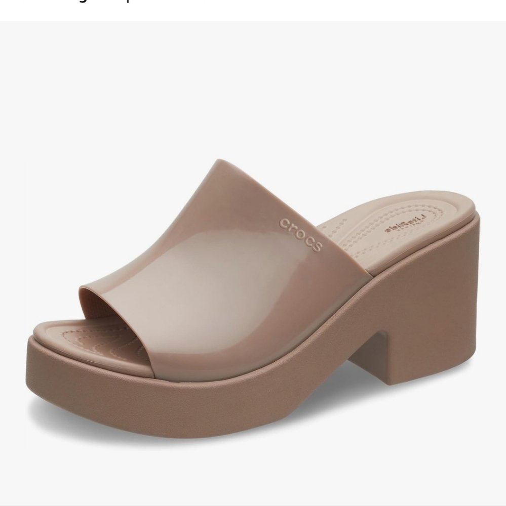 Crocs Women's Tan Nude Brooklyn Sandals